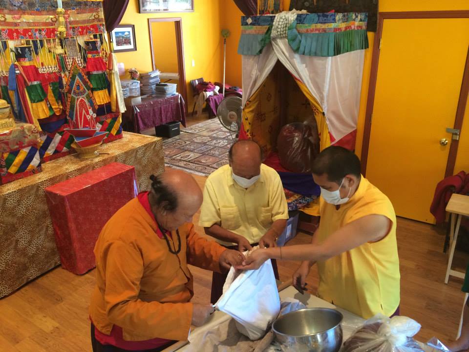 Lama's checking mendrup shrine